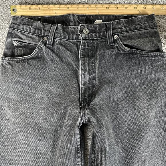 Vtg Levis Jeans Mens 31x32 (Fits 30x31) Faded Black 550 Relaxed Fit Made in USA - Picture 5 of 12